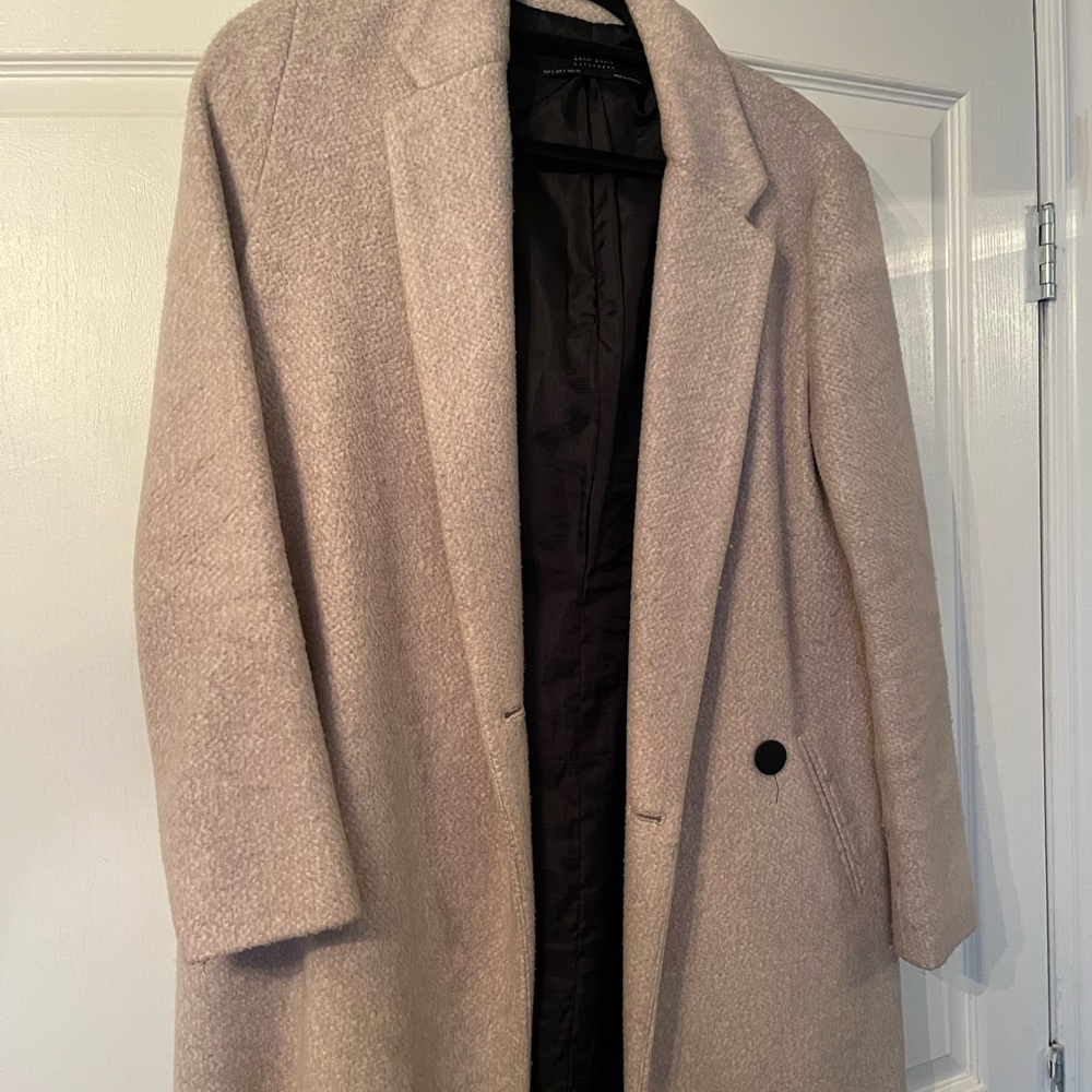 Tan coloured elegant Zara coat